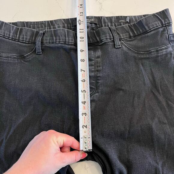 Judy Blue Black Skinny Jeans Pull on Size 15 /32 - Picture 9 of 11